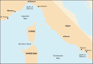 Imray M40 - Ligurian and Tyrrhenian Seas - 1:950,000