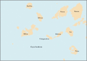 Imray G33 - Southern Cyclades (West Sheet) - 1:190,000