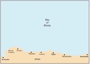 Imray C43 - Santander to A Coruña - 1:350,000 WGS 84